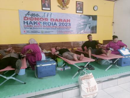 PEMDES BADAMITA LAKUKAN AKSI DONOR DARAH DALAM RANGKA HAKORDIA 2023